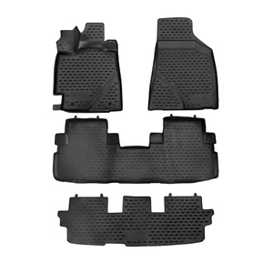 Tapetes delineador OMAC para Toyota Highlander 2008-2013 negro TPE todo tipo de clima 4 piezas - Imagen 1 de 12