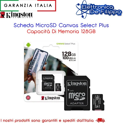Scheda MicroSD Canvas Select Plus Da 128GB - Immagine 1 di 3