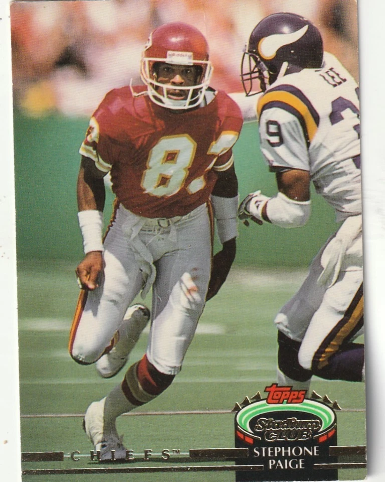 FREE SHIPPING-MINT-1992 Topps Stadium Club Stephone Paige #576 CHIEFS - Image 1 of 1