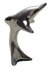 Dolphin Art Hoselton 8”Sculpture Statue Signed 1291 Made in Canada Aluminum b23