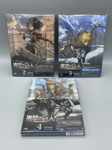 Attack on Titan 2 3 4 Japanese Version Blu-ray Set Brand New - US Seller - Picture 1 of 11