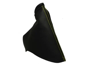 Gelb Faden Echtleder Handbremssack Handbremsmanschette Für OPEL OMEGA B 94-00 - Picture 1 of 1