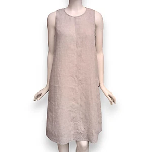 Lafayette 148 New York hellgrau 100 % Leinen Taschen Kleid Größe Small 548 $ - Bild 1 von 16