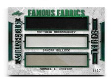 SANDRA BULLOCK & SAMUEL L JACKSON 2021 Leaf POP CENTURY FAMOUS SWATCHES #'d 7/12