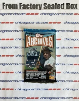 1-Pack 2001 Topps Archives-2 Look4 Willie Mays Rookie Card Reprint AUTO Relics - Image 1 of 4