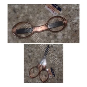 Folding Rose Gold Scissors for travel - Picture 1 of 1