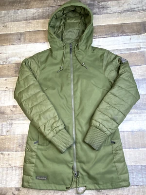 Columbia Boundary Bay Parka Women XS Insulated Hooded Hybrid Green Full Zip Coat - Image 1 of 4