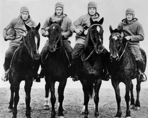 1924 THE FOUR HORSEMEN of Notre Dame 8x10 Photo Irish Print Glossy Poster Cover