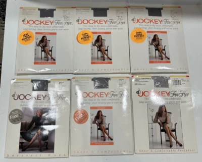 复古 批量 6 双 S Pewter 赛马内裤 软管 透明 Sandalfoot 1950 — 第 1/4 张图片