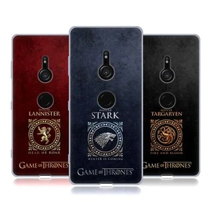 OFFICIAL HBO GAME OF THRONES METALLIC SIGILS SOFT GEL CASE FOR SONY PHONES 1 - Picture 1 of 10