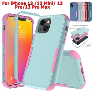 Custodia antiurto per iPhone 12 11 Pro Max XR XS cover resistente + protezione schermo - Foto 1 di 16