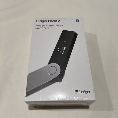 Ledger Nano X Cryptocurrency Bluetooth Hardware Wallet • 88£
