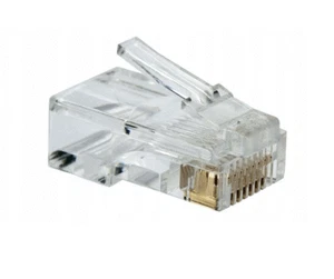 New RJ45 Cat5e LAN Cable Crimp End Network Ethernet Internet Connector 875 - Imagen 1 de 6