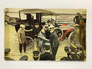 Postal A5 Ostende Bélgica Herido Uhlan Alemán y Oficial Belga (LEER) Años 1910 - Imagen 1 de 3