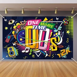 71x43.3in Early 2000s Graffiti Backdrop Hip Hop Party Banner Photo Booth Prop - Picture 1 of 7