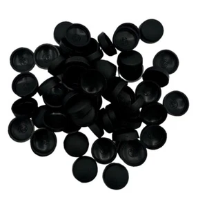 Cubierta negra, de dos piezas mate 10/12 g tornillo cúpula Snap-Caps™ plástico unicaps - Imagen 1 de 3