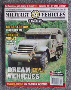 MILITARY VEHICLES MAGAZINE - FEBRUARY 2011 TURKISH WILLYS LNC - Foto 1 di 5