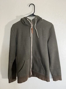 LOGG Erwachsene Hoodie Zip Heavy Sweatshirt dunkelgrün braun rosegold H&M Damen M - Bild 1 von 22