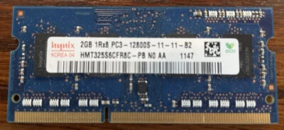 HYNIX 2GB RAM MacBook Pro 13" 15" 1Rx8 PC3-12800-11-11-B2 Used - Image 1 of 2