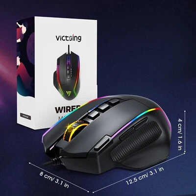 Computer Gaming Wired Mouse RGB-VICTSING - Image 1 of 3