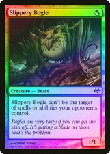 Slippery Bogle FOIL Eventide HEAVILY PLD Blue Green Common MAGIC CARD ABUGames
