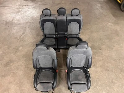 2017 MINI COOPER COUNTRYMAN FRONT REAR SEAT COMPLETE SEAT LEATHER/CLOTH LOT3379 - Image 1 of 4