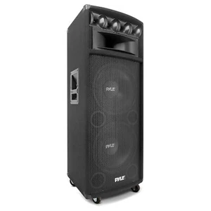 Pyle 1600W Outdoor 7 Way PA Loud-Speaker Cabinet w/ Dual 12" Woofers (Open Box) - Bild 1 von 11