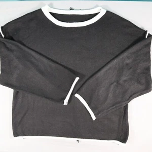 Pull Over Sweater Fashionable Black with Stylish Back No Brand - Picture 1 of 10
