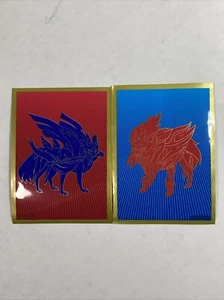 Pokemon TCG Sword and Shield Base Zacian &Zamazenta Individual Sleeve X1 Each U3 - Picture 1 of 4