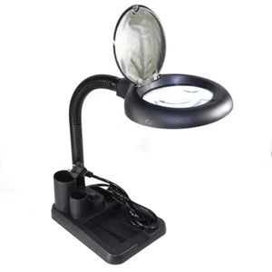11W LED Lupe Lupenleuchte Schreibtischlampe mit Licht 10 Fache Vergr??erung - Bild 1 von 11
