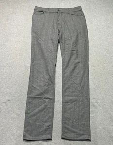 Pantalones Colección Peter Millar Hombre 33 X 34 Gris Lana Virgen Pierna Recta - Imagen 1 de 11