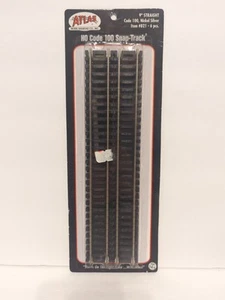 ATLAS 821 HO SCALE CODE 100 9" STRAIGHT TRAIN TRACK (6) nickel silver ATL821 NEW - Picture 1 of 3
