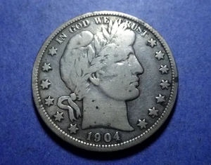 1904-O Barber Half Ch. VG details - Picture 1 of 2
