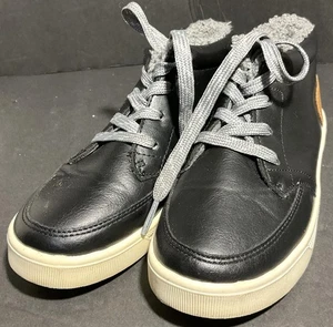 Oshkosh B'gosh Little Kids 1M Black Lace Up Lined Shoes - Preowned - Good Cond - Picture 1 of 8