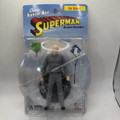 Figura de Acción Clásica Edad de Plata Superman Serie 1 Lex Luthor DC Nueva Caja Dañada Foto 1 de 4