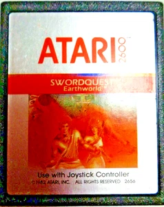 ATARI VCS 2600 -- SWORDQUEST EARTHWORLD (ATARI) - Picture 1 of 2