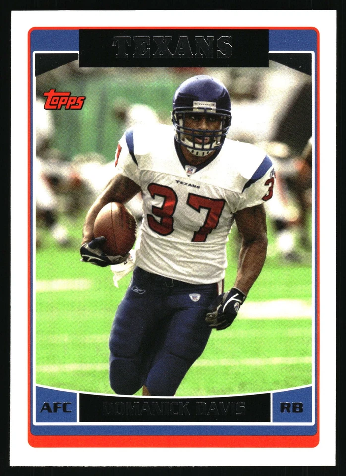 2006 Topps #228 Domanick Davis Houston Texans - Image 1 of 2