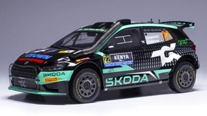 MODELLINO AUTO STATICO IXO SKODA FABIA #22 GREENSMITH SAFARI RALLY 2024 1/18 - Foto 1 di 4