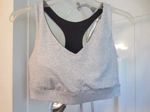 Reggiseno sportivo donna Tek Gear Workout Gear taglia L colore grigio nuovo senza etichette - Foto 1 di 9