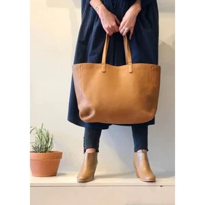 Baggu Oversized Ledertasche in Camel - Bild 1 von 9
