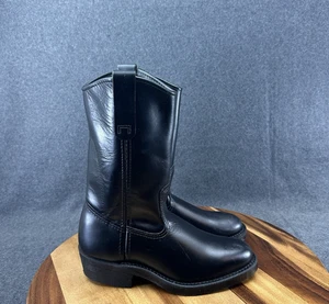 Red Wing 8155 Black Leather Pull-on Pecos Boots Work Boots Men's Size US 5 - Picture 1 of 9