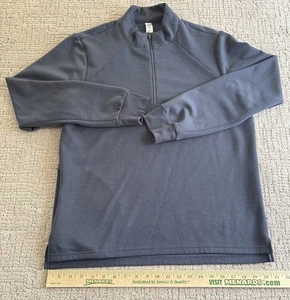 90 Degree By Reflex Men's Size Med Half Zip Fleece Navy Pullover - Picture 1 of 9