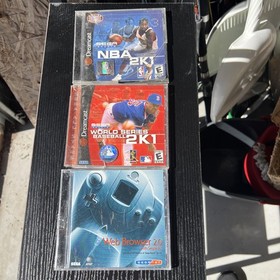 Lot Of 3 World Series Baseball 2K1 (Sega Dreamcast 2001) Sports/NBA 2K1/Web Brow