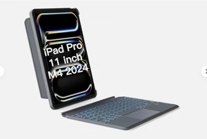 Inateck Keyboard Case 7-Color Backlight with Trackpad for iPad Pro 11 inch Gray - Picture 1 of 2