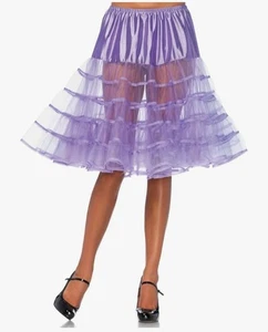 Mujer Hasta la Rodilla Enagua Falda Disfraz Púrpura Talla Única - Imagen 1 de 6