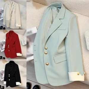 Fashionable Women Single Breasted Long Sleeve Blazer Coat for Spring Autumn - Picture 1 of 24