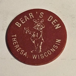 Bear's Den Theresa, WI Plastic Good For Token  #2066 - Picture 1 of 2