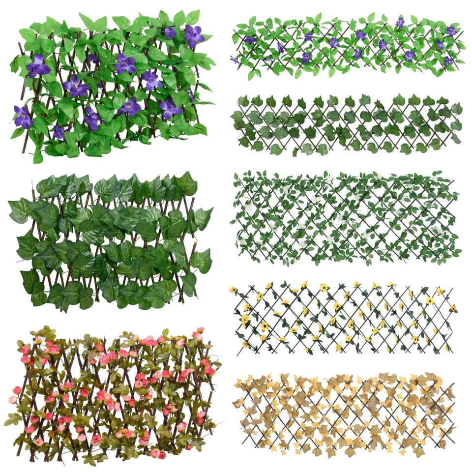 Rankgitter mit Künstlichem Garten Spalier Künstliche Pflanze Sichtschutz Panel  - Bild 1 von 1