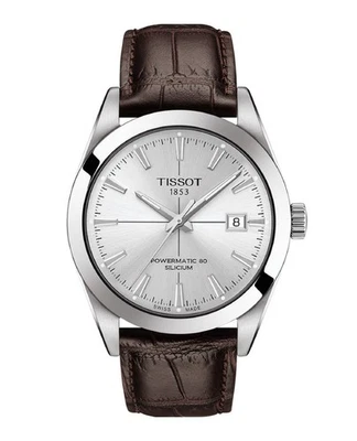 Orologio da uomo TISSOT Gentleman Powermatic 80 T127.407.16.031.01 in argento... - Immagine 1 di 4