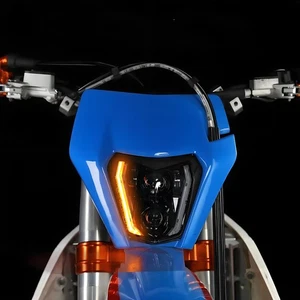 LED Headlight 4 function For EXC XCW SX 125 250 350 450 500 SMC-R Dirt Bike - Picture 1 of 8